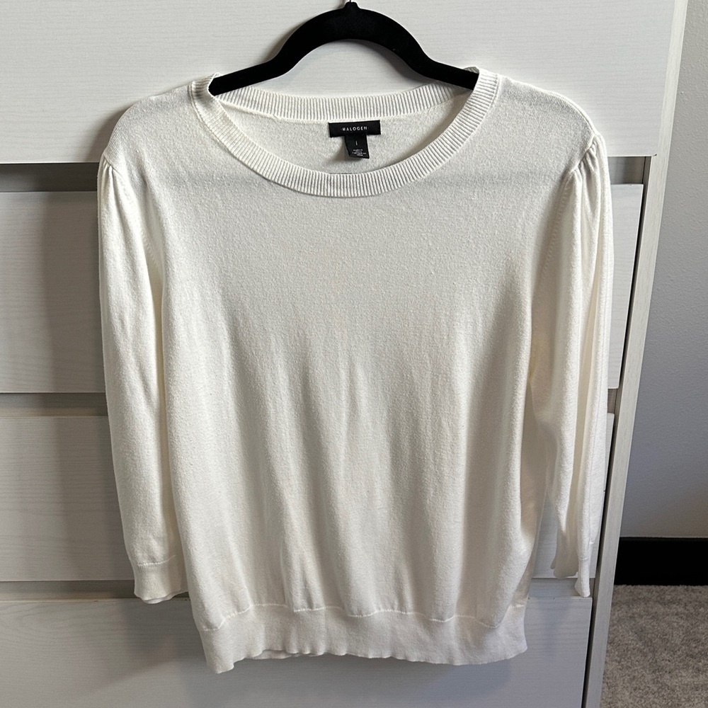 Halogen Classic White Sweater
